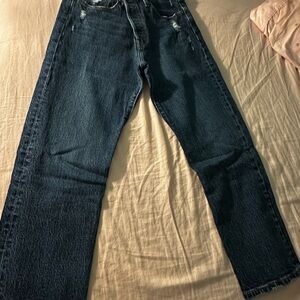 Levi's Women's Straight Leg Jeans in Dark Blue